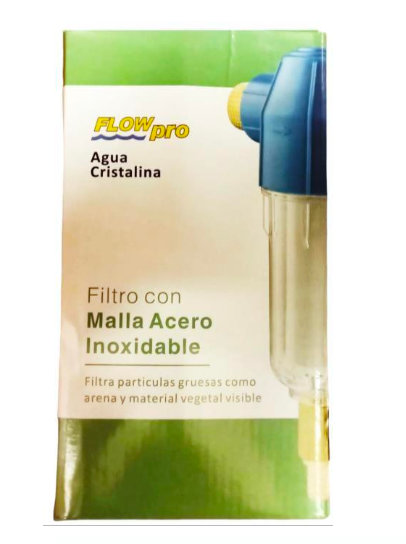 FLOWPRO CON MALLA ACERO INOXIDABLE 3/4" HE