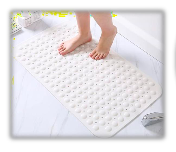 PISO DE GOMA ANTIDESLIZANTE LARGO (70 X 38 CM)