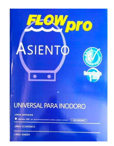 ASIENTO TAPA W.C. UNIVERSAL EN CAJA AZUL
