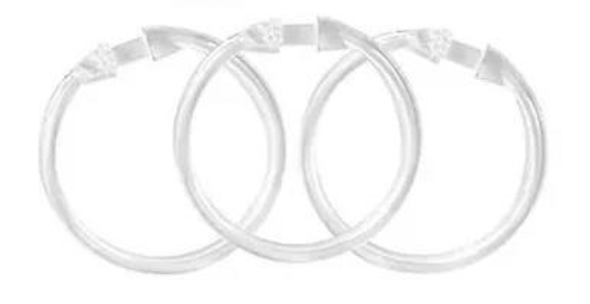 SET 12 ARGOLLAS (GANCHOS) CORTINAS TRANSPARENTES