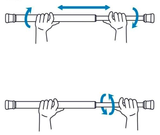 BARRA DE DUCHA EXTENSIBLE ACERO INOXIDABLE (130 a 250) CM TAI250