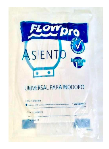 ASIENTO TAPA W.C. UNIVERSAL EN BOLSA